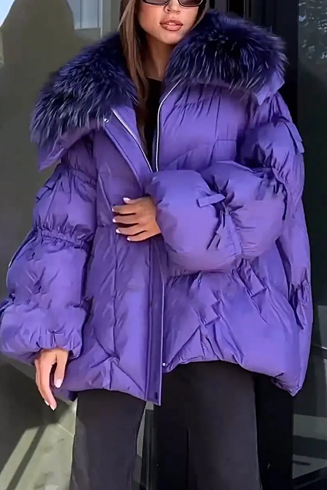 Women's Furry Down Jacket